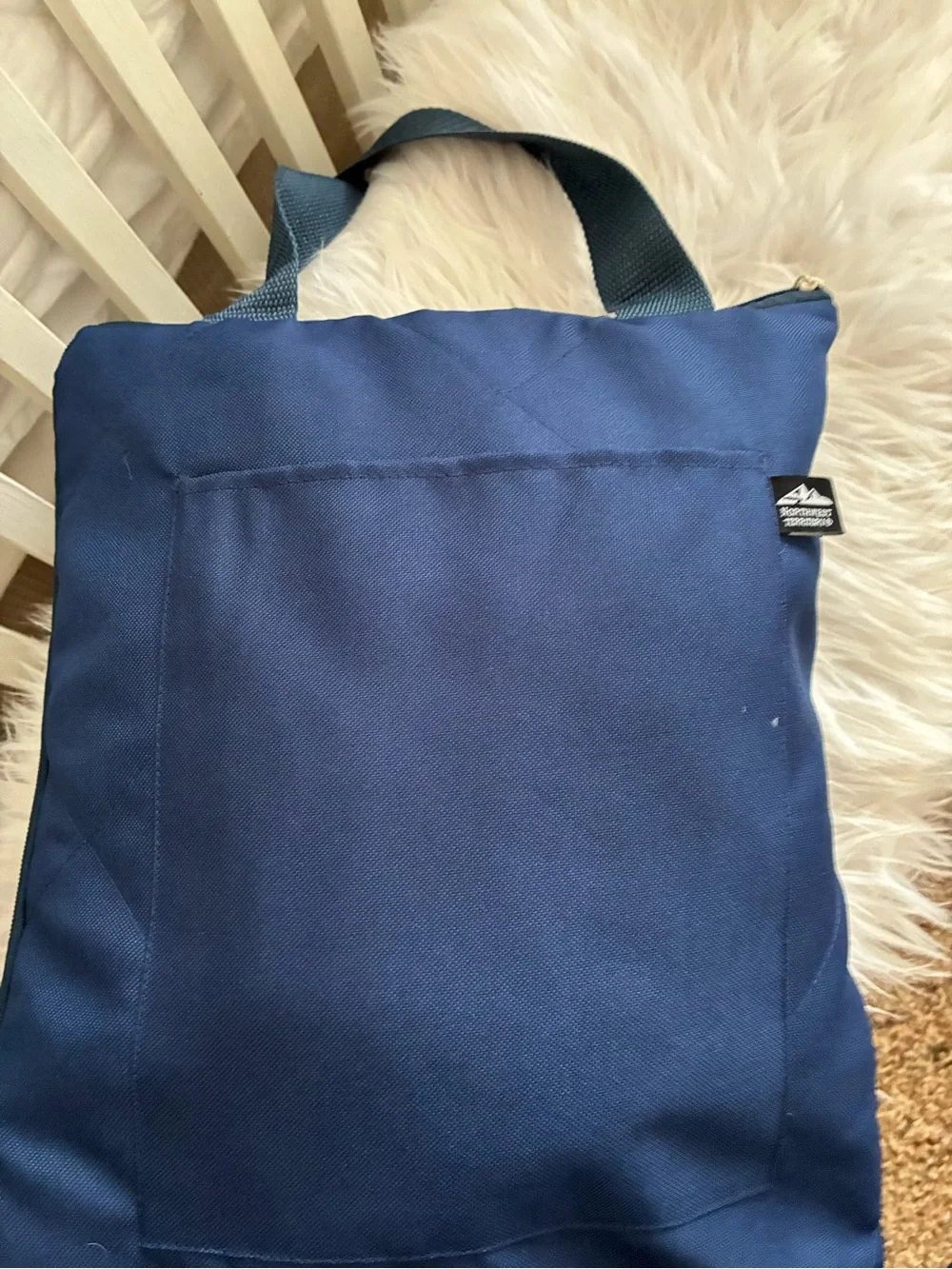 Northwest Territory Navy Blue Outdoor Picnic Blanket all in one tote/blanket.